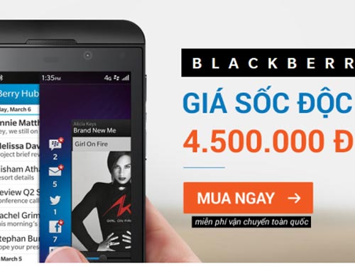 BlackBerry Z10 “cháy hàng” là do nhập về nhiều đợt