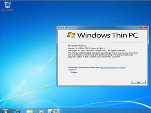 Phiên bản Windows 7 cho máy cấu hình thấp