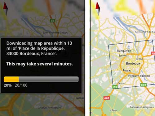 Google Maps với tính năng “Tải bản đồ” cho Android