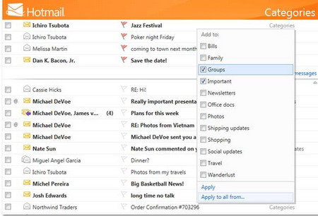 5 tính năng mới của Hotmail