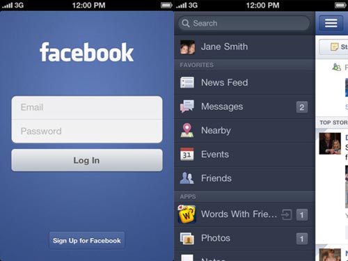 Ứng dụng đầu tiên của Facebook cho iPad