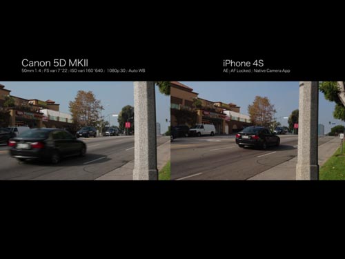 iPhone 4S "đọ" video với Canon 5D Mark II