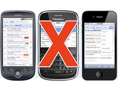 Google ngưng hỗ trợ ứng dụng Gmail trên Blackberry