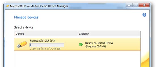 Tạo phiên bản di động Office 2010 Starter trên USB