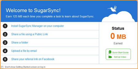 Miễn phí 5 GB lưu trữ trực tuyến tại “đám mây” SugarSync