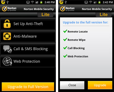 Đã có Norton Mobile Security cho Android