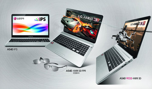 LG giới thiệu dòng laptop A540 với màn hình IPS hỗ trợ 3D