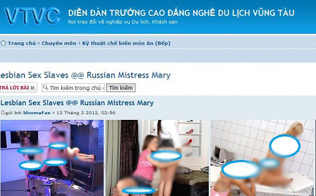 Ảnh sex tràn lan trên... diễn đàn trường học