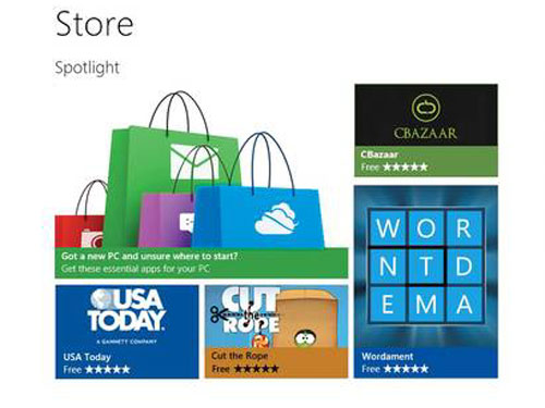 Windows Store miễn phí ứng dụng cho Windows 8
