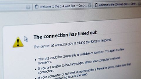 Trang web của CIA bị hạ gục