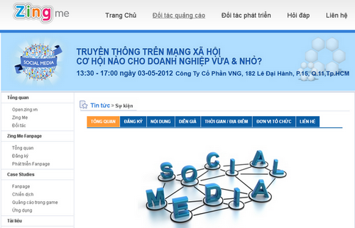 Zing Me mời tham gia "Truyền thông trên mạng xã hội"