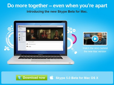 Ra mắt phiên bản Skype 5.0 beta cho Mac