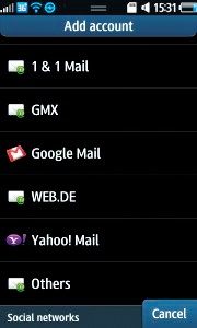 Cài đặt Gmail trên Samsung Wave