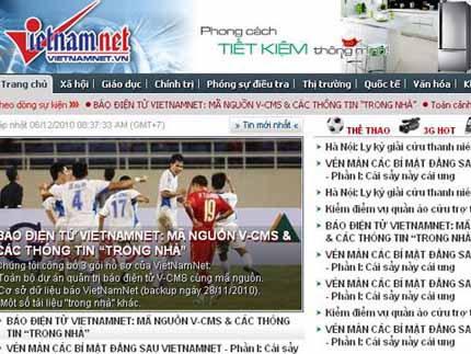 Botnet tấn công VietNamNet