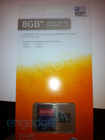 Xuất hiện thẻ MicroSD hợp chuẩn Windows Phone
