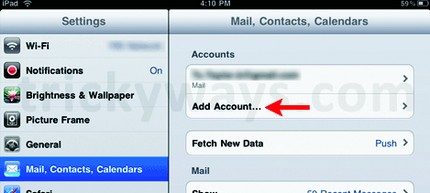 Cài đặt tài khoản email Exchange trên iPad