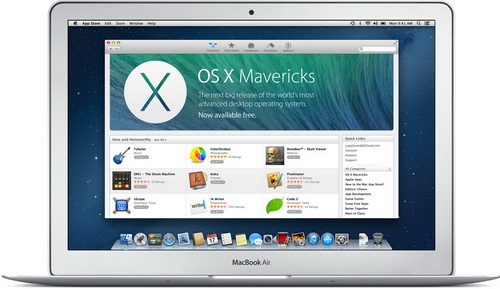 Cập nhật miễn phí Mac OS X Mavericks