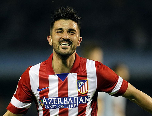 David Villa từng khoác áo Barcelona trước khi chuyển sang Atletico Madrid