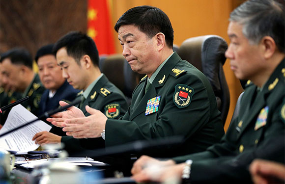 
Bộ trưởng Quốc phòng Trung Quốc Thường Vạn Toàn. Ảnh: Reuters
