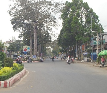 
Đường Võ Nguyên Giáp trong nội ô TP Trà Vinh. Ảnh: T.Đức
