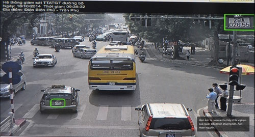 Hệ thống camera giám sát tại Hà Nội dễ dàng phát hiện phương tiện vi phạm giao thôngẢnh: Hoàn Nguyễn