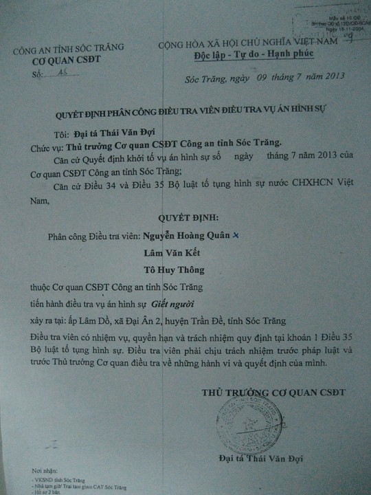 
Bị cáo Quân khẳng định bị cáo Hưng không được phân công ĐTV trong vụ án tài xế Dũng bị giết
