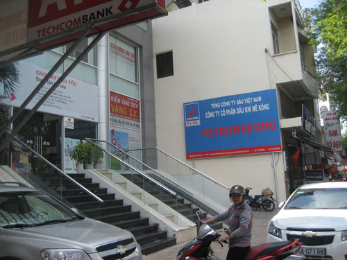 Trụ sở Công ty CP Dầu khí Mê Kông đặt tại tòa nhà của Techcombank trên đường 30-4, TP Cần Thơ. Ảnh: Công Tuấn