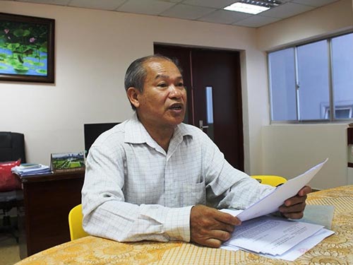 Ông Nguyễn Xuân Minh trình bày bức xúc tại Báo Người Lao Động