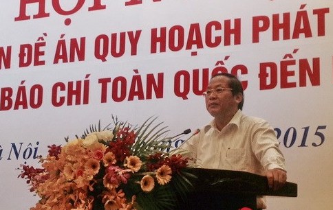Thứ trưởng Bộ TT-TT Trương Minh Tuấn công bố nội dung Quy hoạch báo chí đến năm 2020