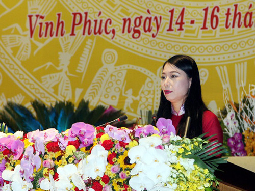Bà Hoàng Thị Thúy Lan tái đắc cử Bí thư Tỉnh ủy Vĩnh Phúc - Ảnh: Báo Vĩnh Phúc