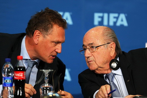 Tổng thư ký Jerome Valcke là người thân tín của chủ tịch FIFA Sepp Blatter