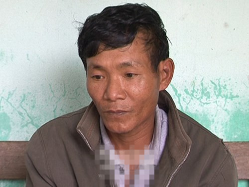 Đối tượng Trần Văn Bình đang bị tạm giữ tại cơ quan điều tra - ảnh Tr.Tuấn