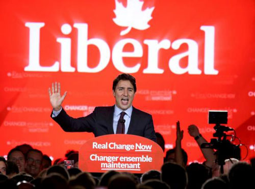 Ông Justin Trudeau là thủ tướng trẻ thứ 2 trong lịch sử CanadaẢnh: Reuters