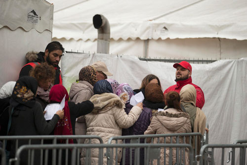 Người di cư tại thủ đô Berlin - Đức Ảnh: REUTERS