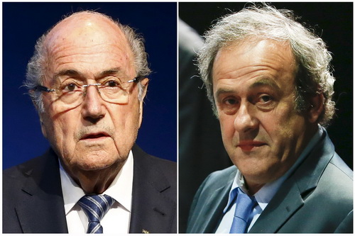 Blatter và Platini đang đối mặt với cáo buộc từ FIFA