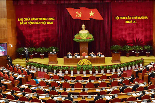 Tổng Bí thư Nguyễn Phú Trọng: Công tác nhân sự Ban chấp hành Trung ương khóa XII là công việc hết sức hệ trọng - Ảnh: VGP