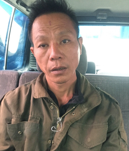 Nghi can Nguyễn Văn Kỳ khi mới bị bắt giữ