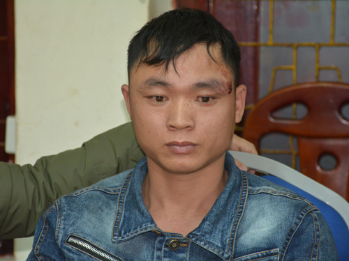 Nghi can Nguyễn Khanh Oanh sau khi bị bắt giữ