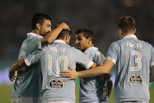 Nolito (10) thi đấu rất hay tại Celta Vigo