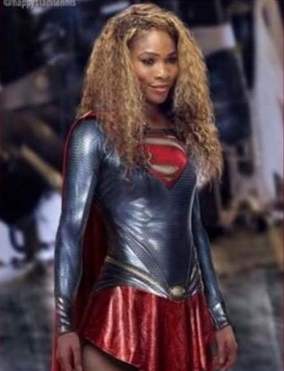 Serena hào hứng chia sẻ hình ảnh cô trong dáng vẻ một superwoman