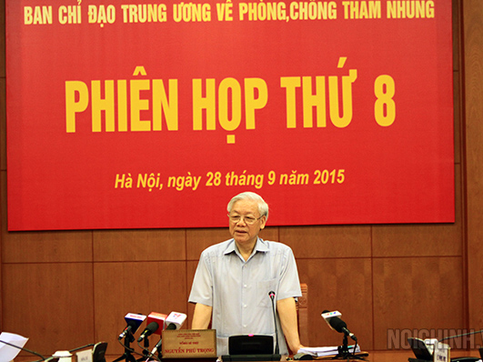 
Tổng Bí thư Nguyễn Phú Trọng tại phiên họp
