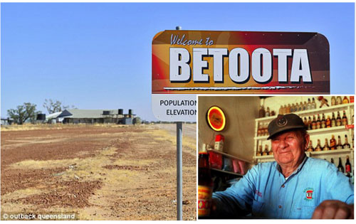 
Thị trấn “ma” Betoota ở miền Trung Tây bang Queensland nay không còn cư dân nào

sau khi ông Simon Remienko (ảnh nhỏ) qua đời năm 2004 Ảnh: DAILY MAIL
