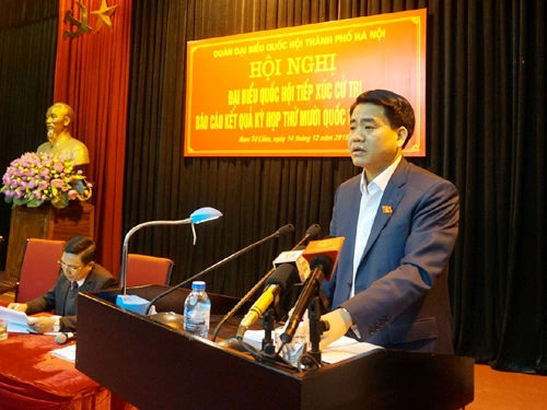 Tân Chủ tịch UBND TP Hà Nội Nguyễn Đức Chung trả lời trực tiếp 2/32 câu hỏi của cử tri