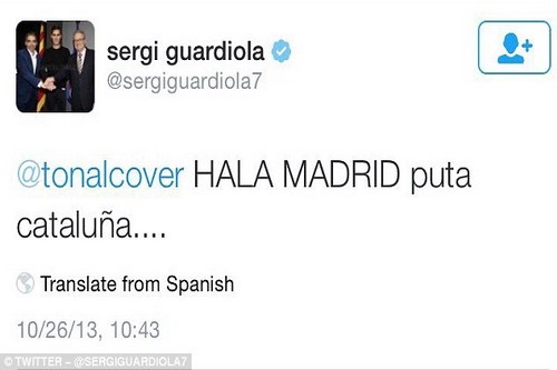 Dòng tweet dại dột hủy hoại sự nghiệp của Sergi ở Barcelona