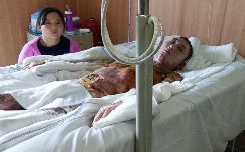 Anh Yuan Longhua tại bệnh viện. Ảnh: Tân Hoa Xã