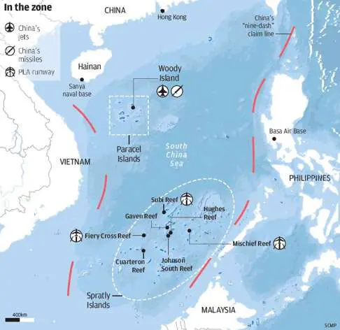 Trung Quốc chuẩn bị thiết lập ADIZ ở biển Đông. Ảnh: SCMP