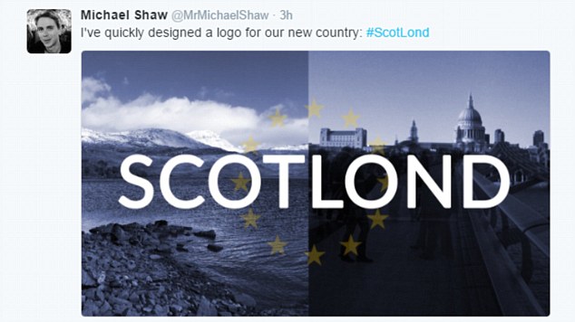
Hashtag #ScotLond (Scotland và London) phủ sóng trên Twitter
