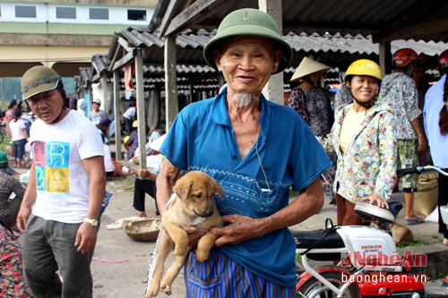 Thích thú đến chợ chó con ở Nghệ An