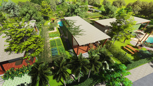 Mô hình nhà kèm vườn rau ở huyện Củ Chi, TP HCM