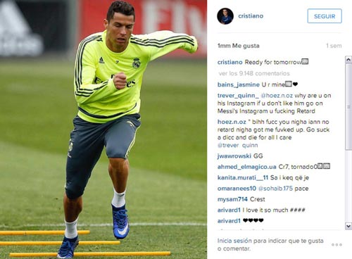Ronaldo trấn an người hâm mộ trên mạng xã hội khi cho biết anh đã sẵn sàng xung trận rạng sáng 5-5 Ảnh: AS